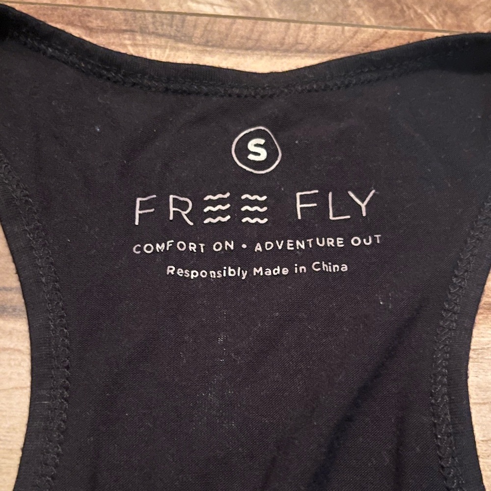Free Fly Racerback Black Tank Top - Picture 4 of 8